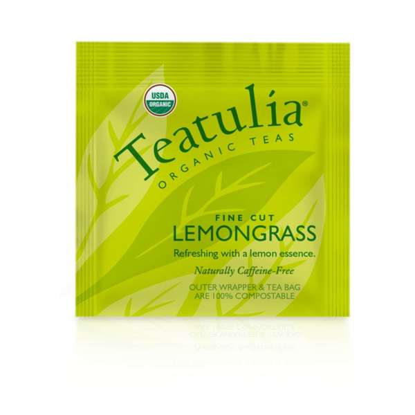 Teatulia Organic Teas Lemongrass Wrapped Standard, PK50 WST-LEMO-50